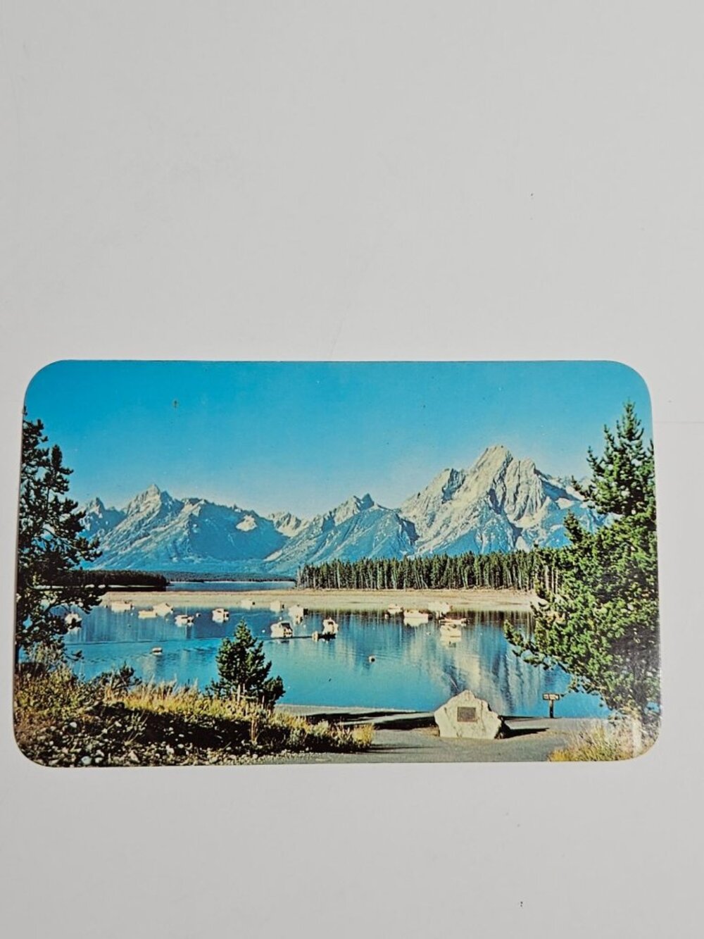 Teton Range and Jackson Lake Colter Bay Grand Teton National Park WY Postcard